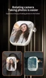 Смарт Годинник Телефон 4G LTE SIM карта GPS Wi‑Fi Bluetooth 4+32GB Месенджери Android 10 AMOLED дисплей Фронтальна Висувна Камера Мікрофон 1380mAh ChatGPT YouTube Facebook Instagram(BLACK) - изображение 4