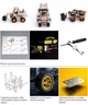 Металлический конструктор бульдозер для сборки 430 деталей DIY набор для детей и взрослых - изображение 8
