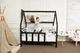 Детская кровать домик Монтессори BUSY WOOD на ножках Модель 1 120х60 см черный - изображение 3