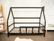 Детская кровать домик Монтессори BUSY WOOD на ножках Модель 1 200x90 см черный - изображение 7