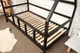 Детская кровать домик Монтессори BUSY WOOD на ножках Модель 1 200x90 см черный - изображение 8