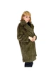 Еко шуба жіноча H&M 721430-2 XS(160/80) зелений (2000005032028) - изображение 3