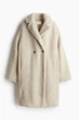 Еко шуба жіноча H&M 210953-4 M(170/96) бежевий (2109530004) - изображение 2
