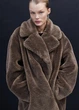 Еко шуба жіноча H&M 202302-2 XS(160/80) коричневий (2000004780500) - изображение 5