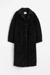 Еко шуба жіноча H&M 211936-2 XS(160/80) чорний (2119360002) - изображение 1