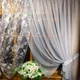 Фіранка кухонна готова коротка Вероніка сіра яблуневий цвіт сірий 500 *170 см - зображення 6