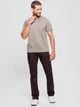 Поло длинное мужское Guess 798108649 XL Коричневое (1159846860) - изображение 3