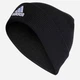 Шапка Adidas Logo Beanie Cuf IB2651 OSFW 56 Чорна (4066763566821) - зображення 6
