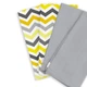 Набор из 4-х салфеток 35х35 YELLOW GREY ZIGZAG&SMOKY - изображение 1