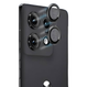 Защитное стекло DK для Motorola Edge 50 Pro | на камеру Lens Metal Ring Eagle Eye (022521) (black) - изображение 1
