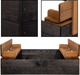 Пісочниця дерев'яна Springos 100 x 100 см Premium Black (5907719484051) - зображення 7