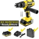 Аккумуляторная ударная дрель-шуруповерт Trotec 20V желтая в кейсе (531818) - изображение 1