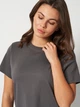 Футболка хлопковая женская Vero Moda 10294544 M Thunderstorm (5715831751421) - изображение 4