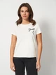 Футболка хлопковая женская Vero Moda 10335800 M Snow white (5715724704930) - изображение 1