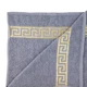 Набор хлопковых полотенец для ванной Versace, серый (банное 70х140 + для лица 50х90) - изображение 4