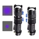 Ультрафіолетовий ліхтарик SK68 AA LED UV Flashlight 395nm Portable Mini Lamp Black, 1xБатарейка AA - зображення 3