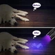 Ультрафіолетовий ліхтарик SK68 AA LED UV Flashlight 395nm Portable Mini Lamp Black, 1xБатарейка AA - зображення 7