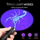 Ультрафіолетовий ліхтарик SK68 AA LED UV Flashlight 395nm Portable Mini Lamp Black, 1xБатарейка AA - зображення 8