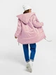 Куртка демисезонная двусторонняя с капюшоном женская ISSA PLUS SA-31 L/XL Фиолетовый/Розовый (issa2000881990634) - изображение 3