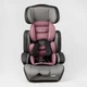 Автокрісло універсальне JOY 36800-VL: Група 1/2/3 (9-36 кг) 3-в-1, сіро-рожеве, з бустером - зображення 3