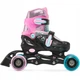 Детские ролики Raven Loret Glitter Black/Mint/Pink LED размер 30-33 (kn135) - изображение 4