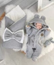 Комплект на выписку для новорожденного Зимний Teddy комбинезон с шапочкой + конверт Серый (SHd44) - изображение 1