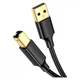 Кабель для принтера USB 2.0 AM/BM 3.0m US135 black Ugreen (10351) (319154) - изображение 1