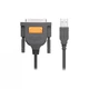 Кабель для принтера USB 2.0 to DB25 2.0m US167 black Ugreen (20224) (319158) - зображення 2