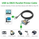 Кабель для принтера USB 2.0 to DB25 2.0m US167 black Ugreen (20224) (319158) - зображення 7