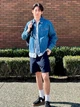 Шорты короткие мужские Uniqlo 659290726 2XL Синие (1159847548) - изображение 5
