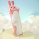 Мягкая игрушка-подушка Заяц Обнимашка Розовый 90 см HSNS-2117-46 Заец Батон - изображение 4