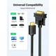 Кабель мультимедийный HDMI M to DVI M 1.5m HD106 black Ugreen (11150) (320650) - изображение 2