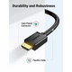 Кабель мультимедийный HDMI M to DVI M 1.5m HD106 black Ugreen (11150) (320650) - изображение 3