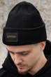Чоловіча Тепла Подовжена Трикотажна Шапка Біні Докер З Принтом Gold Harry Potter Dominic Black (8056067) - зображення 3