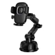 Автомобільний тримач Hoco H89 Crown large suction cup car holder (center console) Black - зображення 1