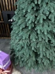 Искусственная литая елка Форест Прайм высотой 2.2 м изысканная новогодняя елка с густыми ветками на нитке и складной металлической подставкой для дома Голубой - изображение 2