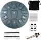 Глюкофон ручной язычковый барабан на 11 нот 16см Tongue Drum Navy Blue - изображение 1