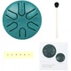 Мини глюкофон ручной язычковый барабан на 6 нот Tongue Drum Green - изображение 1