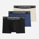 Набір трусів-боксерів чоловічих бавовняних Polo Ralph Lauren 714830299177 2XL 3 шт Чорний/Білий/Синій (3616853768690) - зображення 1