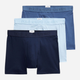 Набір трусів-боксерів чоловічих бавовняних Polo Ralph Lauren 714966105001 2XL 3 шт Темно-синій/Синій/Блакитний (3616852288120) - зображення 1