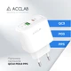 Мережевий зарядний пристрій ACCLAB 25W USB-C PD 3.0 + USB-A QC3.0 White (AL-TC252) - зображення 5