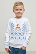 Різдвяний білий світшот для хлопчика Грудень 122 UKRH-6653 UkrGlamour - изображение 1