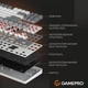 Клавиатура проводная GamePro Genesis Metallic MK110G Outemu Red Switch USB Gray (MK110G) - изображение 13