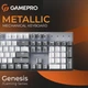 Клавіатура дротова GamePro Genesis Metallic MK144G Outemu Red Switch USB Gray (MK144G) - зображення 7