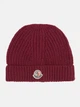 Шапка Moncler 9887.5 Бордовая - изображение 1