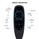 Пульт дистанційного керування G10S PRO BT Air mouse USB 2.4G (гіроскоп + мікрофон) - изображение 9
