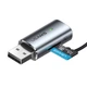 Аудио-адаптер Bluetooth aux гарнитура в машину адаптер USAMS US-SJ504 |BT5.0, TF Card| Черный - изображение 6