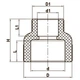 Муфта редукционная ВВ 50x40 PPR Koer K0038.PRO (KP0046) - изображение 2