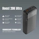 Повербанк 20000 mAh 65W для ноутбука powerbank Yoki MaxCap PD/QC з LED-дисплеєм і кабелем Type-C пауербанк для роутера смартфона телефону епл айфона iphone самсунг samsung - зображення 5