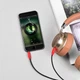 Аудіокабель 3.5 мм AUX-AUX HOCO Elbow design UPA11 100см Чорний - зображення 4